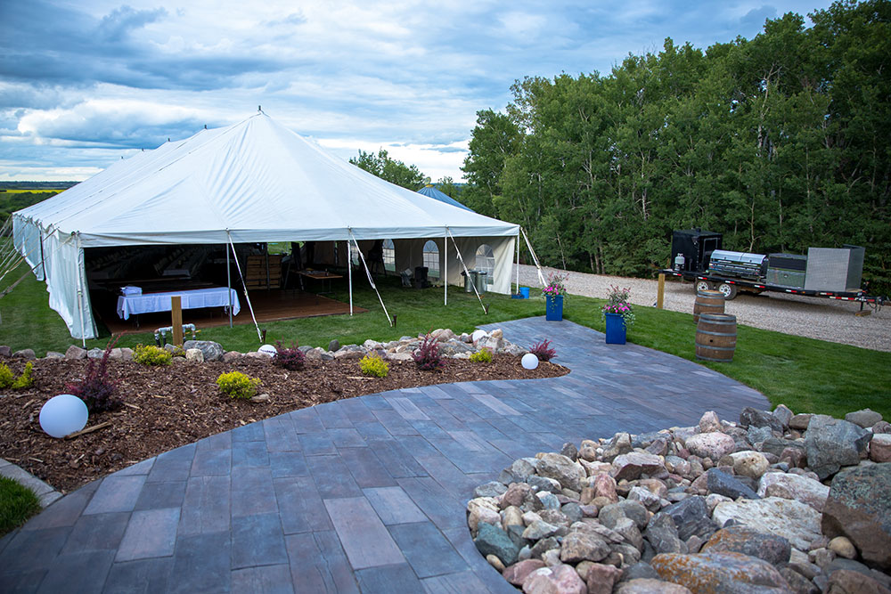 Posh Country Venue Tent View